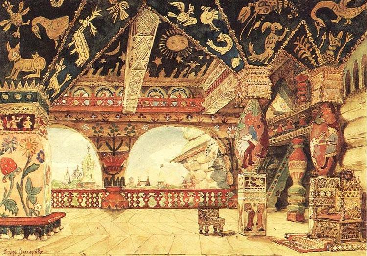 Viktor Vasnetsov Palace of Tsar Berendei Sweden oil painting art